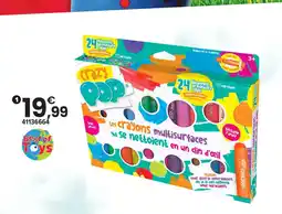 JouéClub 24 crayons peinture crazy pop offre