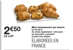 Monop' Mini viennoiseries pur beurre offre
