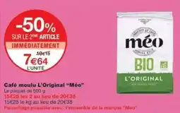 Monop' MÉO Café moulu L'Original offre