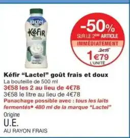 Monop' LACTEL Kéfir goût frais et doux offre