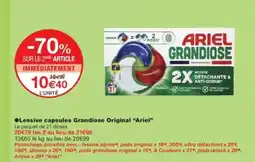 Monop' ARIEL Lessive capsules Grandiose Original offre