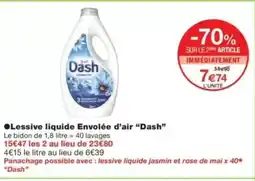 Monop' DASH Lessive liquide Envolée d'air offre