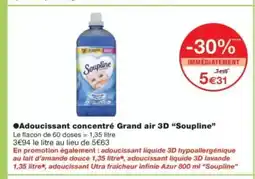 Monop' SOUPLINE Adoucissant concentré Grand air 3D offre
