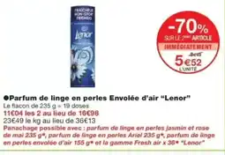 Monop' LENOR Parfum de linge en perles Envolée d'air offre
