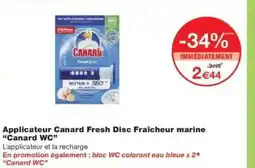 Monop' CANARD WC Applicateur Canard Fresh Disc Fraîcheur marine offre
