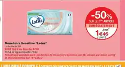 Monop' LOTUS Mouchoirs Sensitive offre