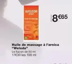 Monop' WELEDA Huile de massage à l'arnica offre