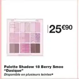 Monop' DASIQUE Palette Shadow 18 Berry Smoo offre