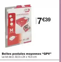 Monop' GPV Boîtes postales moyennes offre