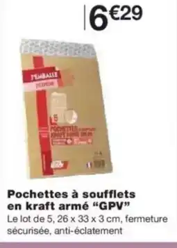 Monop' GPV Pochettes à soufflets en kraft armé offre