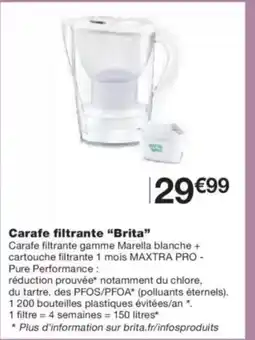 Monop' BRITA Carafe filtrante offre