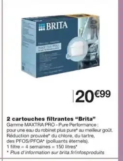 Monop' BRITA 2 cartouches filtrantes offre