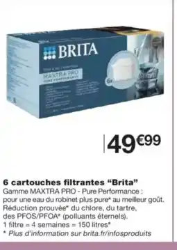 Monop' BRITA 6 cartouches filtrantes offre
