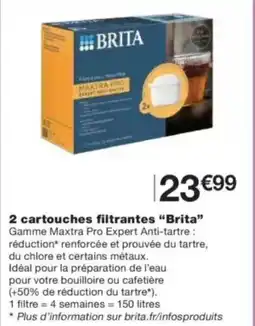 Monop' BRITA 2 cartouches filtrantes offre