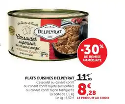 Super U DELPEYRAT Plats cuisines offre