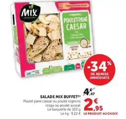 Super U MIX BUFFET Salade offre