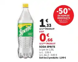 Super U SPRITE Soda offre