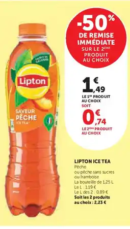 Super U LIPTON Ice tea offre