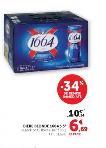 1664 5.5° Biere blonde