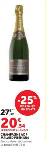 Super U Champagne aop malard premium offre