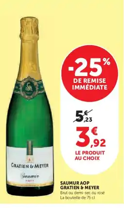 Super U GRATIEN & MEYER Saumur aop offre