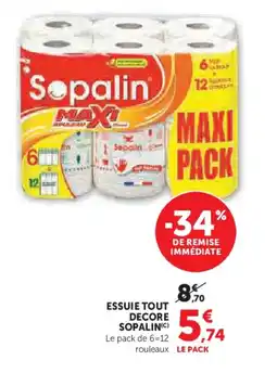 Super U SOPALIN Essuie tout decore offre