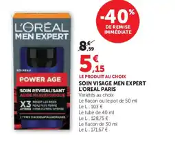 Super U L'OREAL Soin visage men expert offre