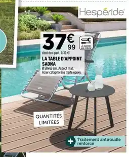 Centrakor La table d'appoint saona offre