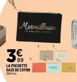 Centrakor La pochette gaze de coton offre