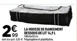 Centrakor La housse de rangement dessous de lit offre