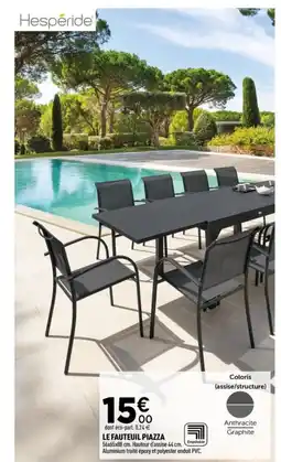 Centrakor Le fauteuil piazza offre