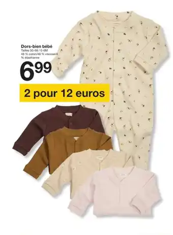 Zeeman Dors-bien bébé offre