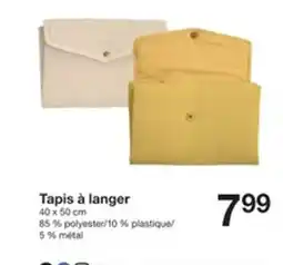Zeeman Tapis à langer offre