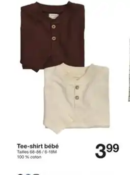 Zeeman Tee-shirt bébé offre