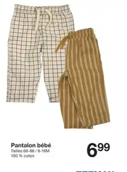 Zeeman Pantalon bébé offre