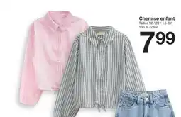 Zeeman Chemise enfant offre
