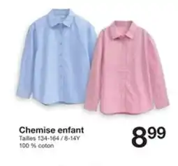 Zeeman Chemise enfant offre