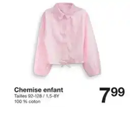 Zeeman Chemise enfant offre