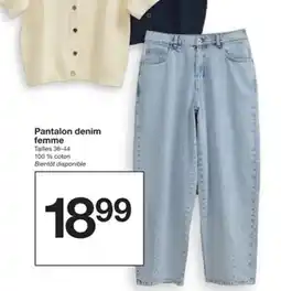 Zeeman Pantalon denim femme offre