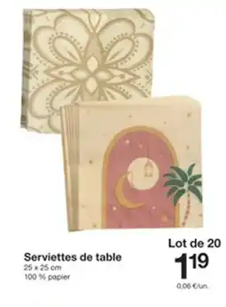 Zeeman Serviettes de table offre