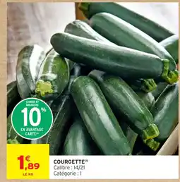 Intermarché Contact Courgette offre