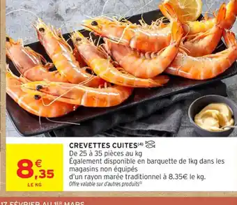 Intermarché Contact Crevettes cuites offre
