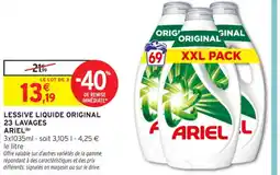 Intermarché Contact ARIEL Lessive liquide original 23 lavages offre