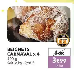 E.Leclerc BEIGNETS CARNAVAL x 4 offre