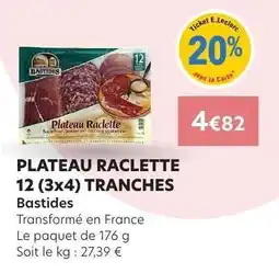 E.Leclerc PLATEAU RACLETTE 12 (3x4) TRANCHES offre