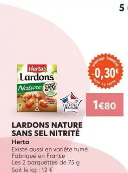 E.Leclerc LARDONS NATURE SANS SEL NITRITÉ offre