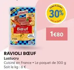 E.Leclerc RAVIOLI BŒUF offre