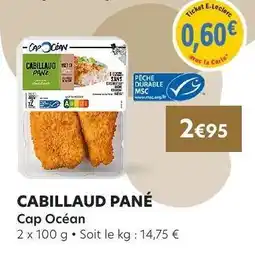 E.Leclerc CABILLAUD PANÉ offre