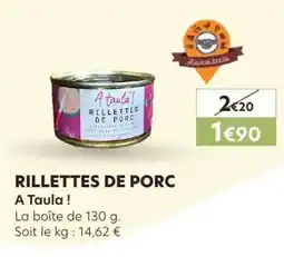 E.Leclerc RILLETTES DE PORC offre