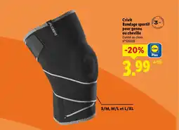 Lidl CRIVIT t Bandage sportif pour genou ou cheville offre